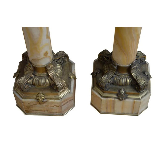 Antique Columns in Marble, 1870, Set of 2 For Sale - Image 3 of 8