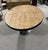 Mid-Century Modern Reclaimed Solid Wood Oval Table With Iron Base From Restoration Hardware Retired Collection For Sale - Image 3 of 5