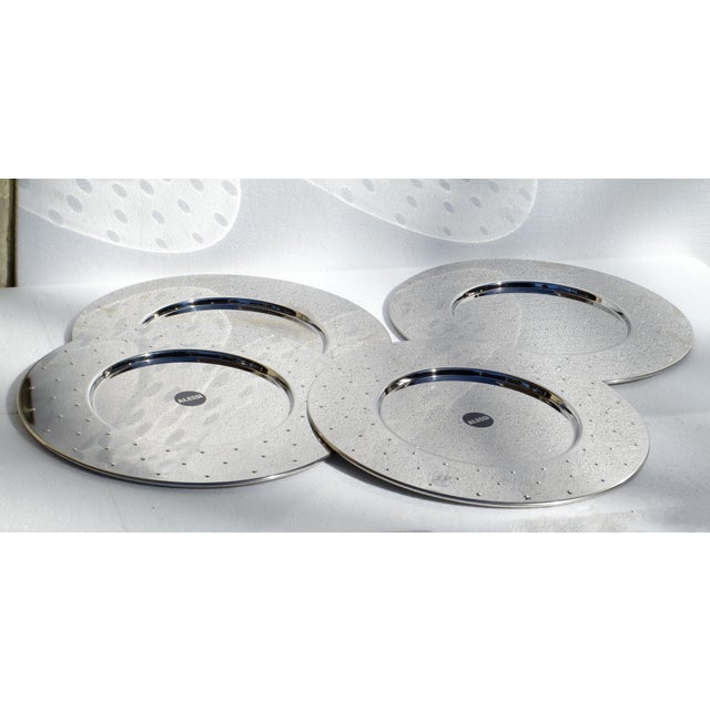 1985 Michael Graves for Alessi 4 Plates M G 03 Stainless Steel 18/10 - 4 pcs For Sale In Miami - Image 6 of 18