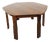 Vintage Brutalist Hexagonal Oak Dining Table with Extension, 1950s For Sale