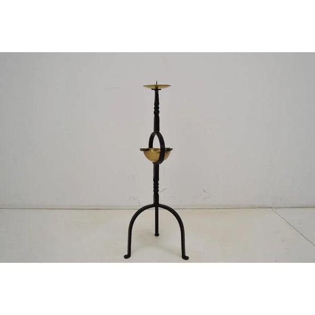 Made in Czechoslovakia Made of Metal, Brass Re-polished with aged patina Good Original condition.