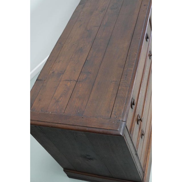 Large Antique French Oak Apothecary / Museum Cabinet, 1900s For Sale - Image 15 of 18