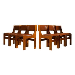 Model 273 Dining Room Chairs attributed to Franco Asnaghi, Italy, 1966, Set of 6 For Sale