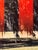Contemporary Fat Tuesday - 2 by Dan Kaufman | Archival Photo Print on Canvas of a tree by a lake with orange stripes For Sale - Image 3 of 5