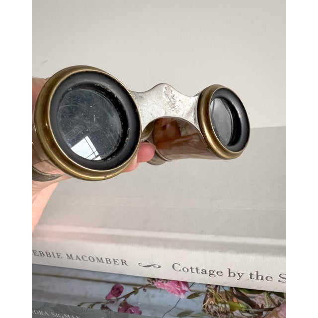 Early 20th Century French Sportiere Mother-of-Pearl Opera Glasses, Paris For Sale - Image 11 of 11