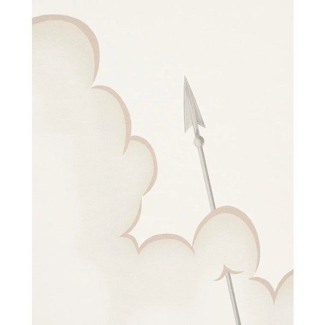 With its sweeping, 54-inch wide repeat, this heavenly wallpaper depicts voluminous clouds pierced by Cupid's arrows. It...