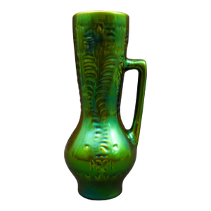 Mid 20th Century Zsolnay Hungary Vintage Art Deco Eosin Tankard Pitcher Ewer Jug