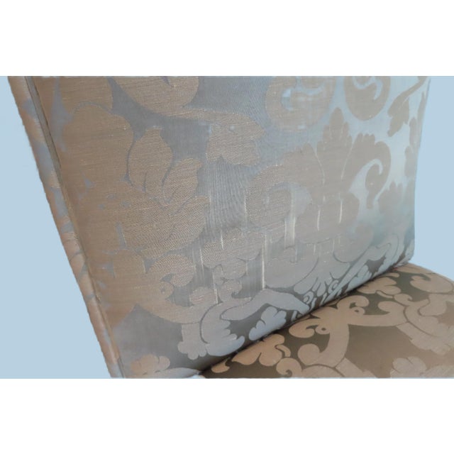 Green & Teal Damask Dining Chair For Sale In Portland, OR - Image 6 of 8