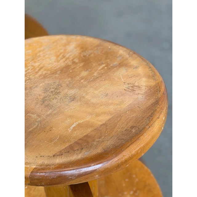Vintage Industrial Swivel Stools - Price Per Stool- One Available For Sale - Image 14 of 18