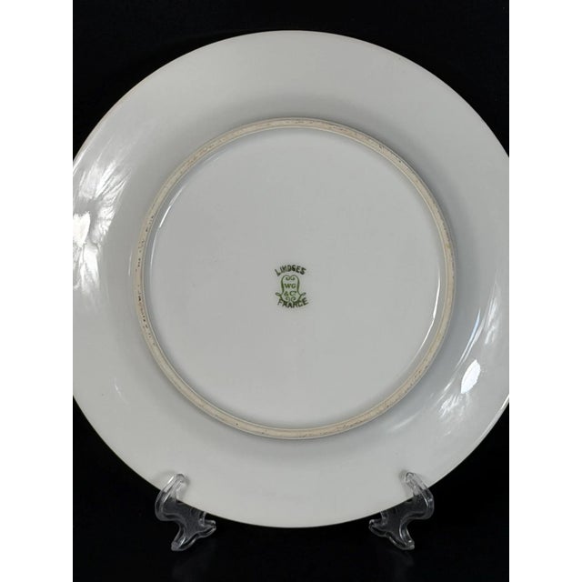 French Crimson & Gilt Porcelain Cabinet Plates from WG Co Limoges, 1890s, Set of 2 For Sale - Image 15 of 17