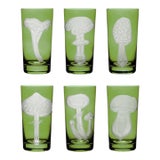 ARTEL Mushrooms Collection Highball in Khaki Green - Set of 6 For Sale