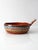Mid 20th Century Mexican Pottery Hand-Painted Terracotta Handled Serving Dish For Sale - Image 4 of 14