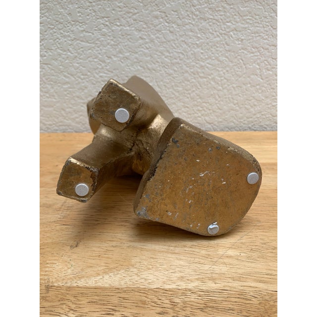 Gold Large Gold Baboon Figural Decor Accent For Sale - Image 8 of 11