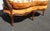 Antique French Louis XV Style Cane Settee Loveseat W Down & Orange Floral Fabric For Sale - Image 13 of 17