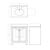 2020s Boyd White & Rattan Vanity For Sale - Image 5 of 6