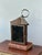 Antique Handcrafted Punched Tin & Copper Lantern | Folk Art Candle Lantern With Original Glass Door For Sale - Image 10 of 10