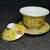 Vintage Chinese Yellow Ground Famille Rose Gaiwan Tea Set With Dragon Motif For Sale - Image 9 of 9