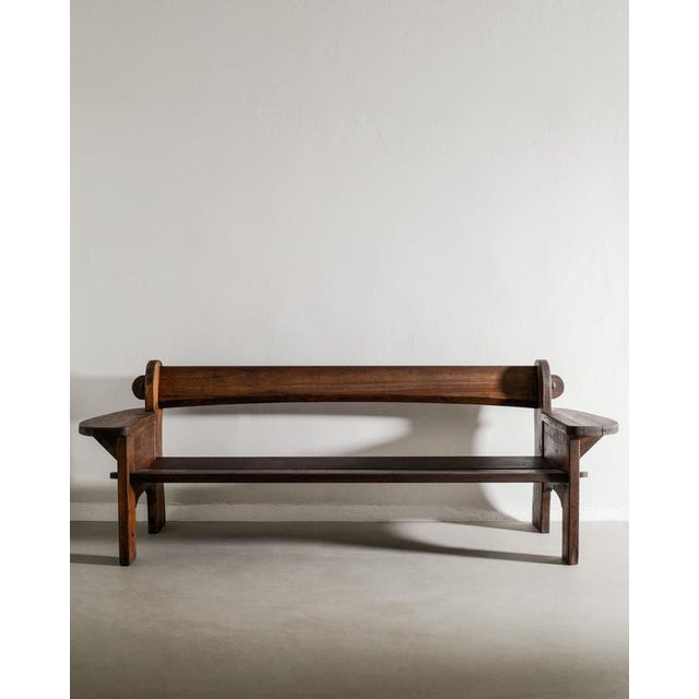 Wood Early Swedish Modern Wooden Three Seater Berga Pine Sofa by David Rosèn for Nordiska Kompaniet, 1930s For Sale - Image 7 of 7