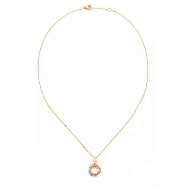 Cartier trinity トリニティ　ダイヤ necklace CRB7224815 - Trinity necklace, brilliant-cut diamond - White