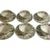 1940s Vintage Minton Haddon Hall Flat Cup & Saucer Set of 6 Fine Bone China Green Trim - 12 pcs For Sale - Image 5 of 5