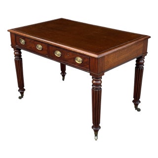 Antique George III Mahogany Writing Table, 1790 For Sale