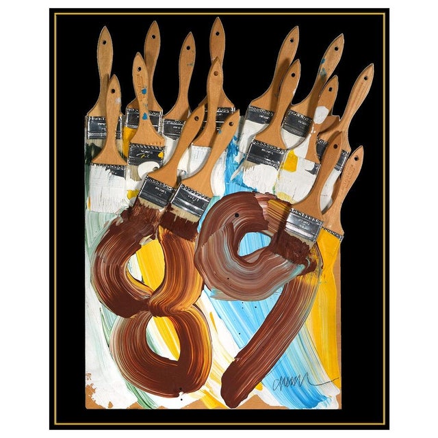 Message us to inquire about custom framing options! (Included for free with every purchase) The artwork here, "Paint...