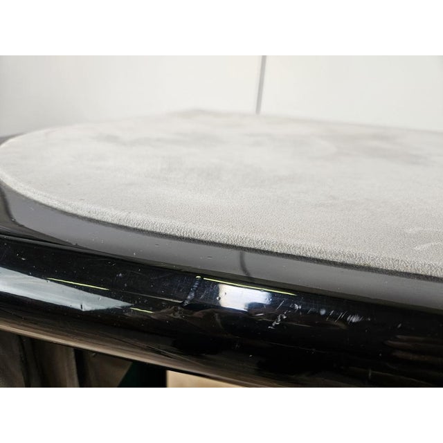 Vintage Game Table in Grey Fabric attributed to Pierluigi Molinari for Pozzi Milano, 1970s For Sale - Image 10 of 18