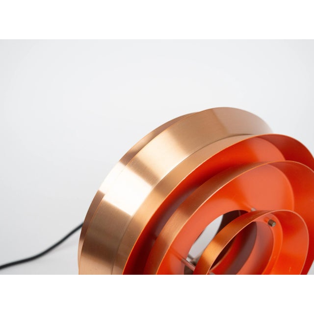 Copper Vintage Swedish Trava Pendant Lamp by Carl Thore for Granhaga Metallindustri, 1960s For Sale - Image 8 of 11