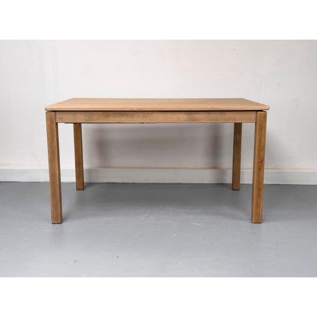 Mid-Century Modern Extendable Oak Dining Table, 1970s For Sale - Image 3 of 18