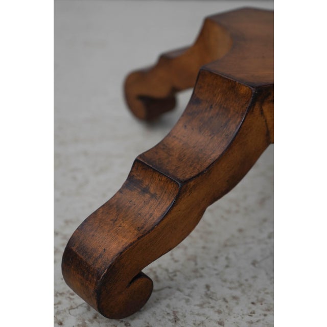 Pair of Continental Style 2 Tier 1 Drawer Pedestal Lamp End Tables For Sale - Image 9 of 17