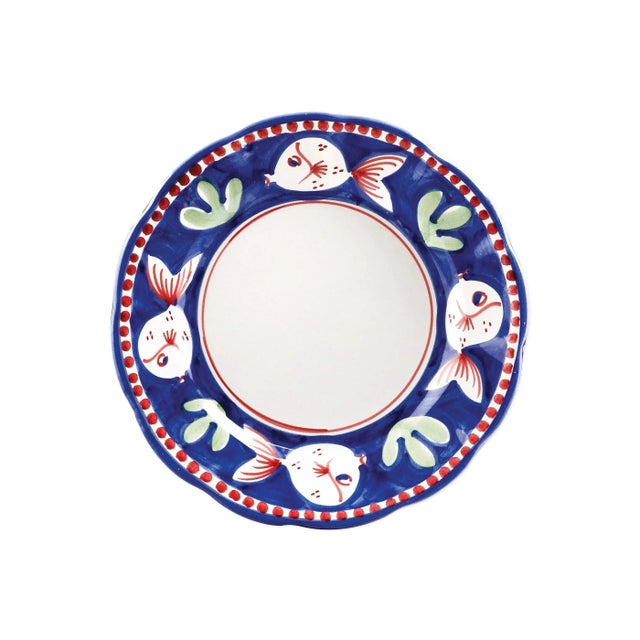 VIETRI Campagna Pesce Fish Salad Plate For Sale - Image 9 of 9