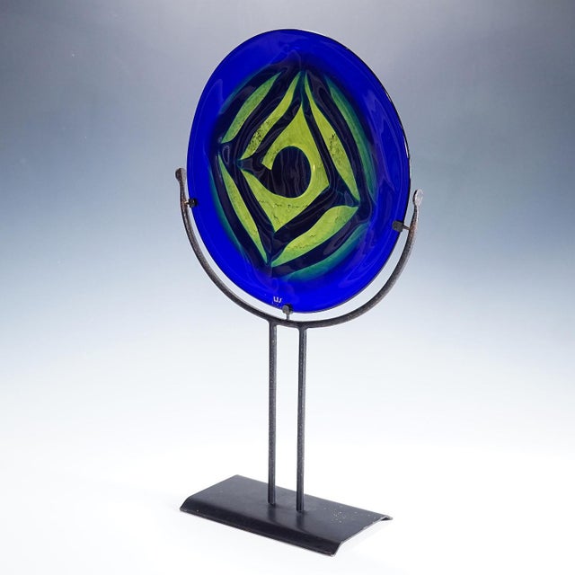 Vintage Crystal Art Glass Sculpture by Goeran Waerff for Kosta A glass sculpture by Swedish glass artist Goeran Waerff for...