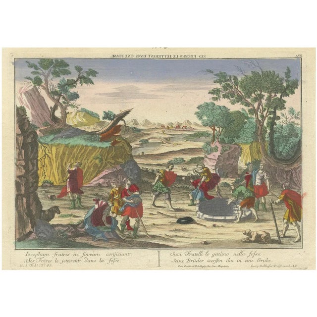 Joseph Thrown into a Pit by His Brothers, 1770, Optical Print For Sale