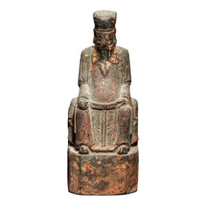 Beautiful Antique Carved Wood Asian Scholar Figure Art Statue Sculpture Home Decor