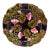 Austrian Majolica Flowers Plate Circa 1900 For Sale