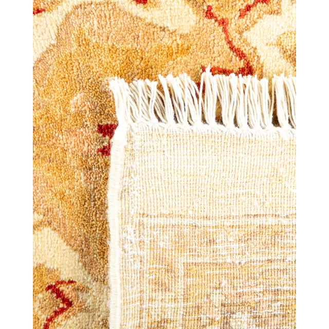 2000 - 2009 Mogul, One-of-a-Kind Hand-Knotted Area Rug - Ivory, 8' 0" x 10' 3" For Sale - Image 5 of 8