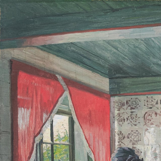 'A Quiet Afternoon' by Robert Panitzsch, 1920, Sunlit Danish Interior, Berlin Academy of Arts, Benezit For Sale In Monterey, CA - Image 6 of 11