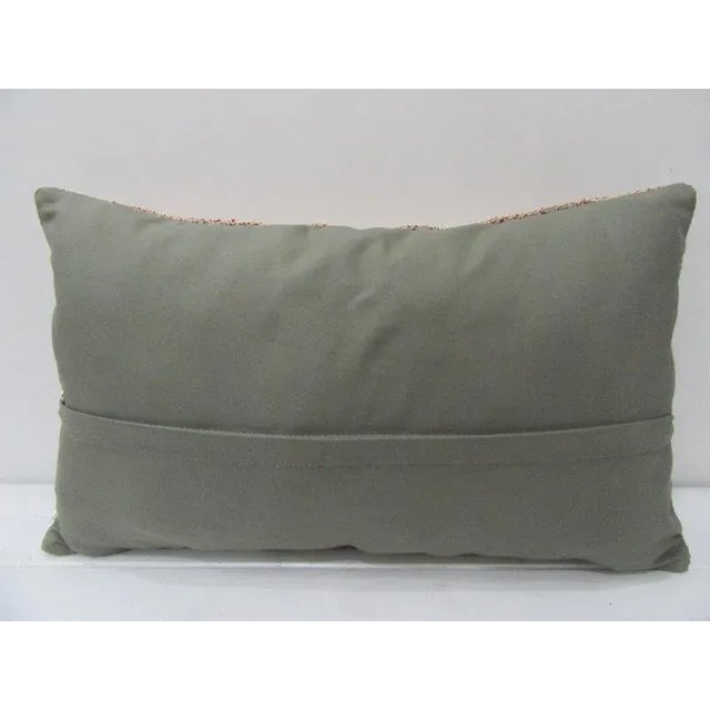 Contemporary Turkish Decorative Handmade Kilim Pillow - 20" x 12" For Sale - Image 3 of 4