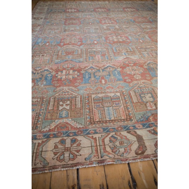 Vintage Distressed Bakhtiari Carpet - 9'3" X 11'4" For Sale - Image 10 of 11