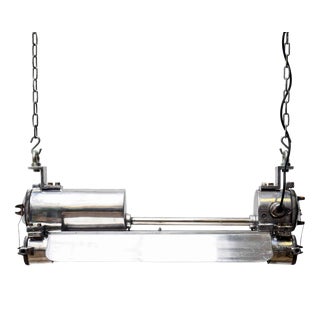 Aluminum Cast Explosion-Proof Fluorescent Light, 1970s For Sale