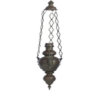 18th Century Hanging Lantern in Copper For Sale