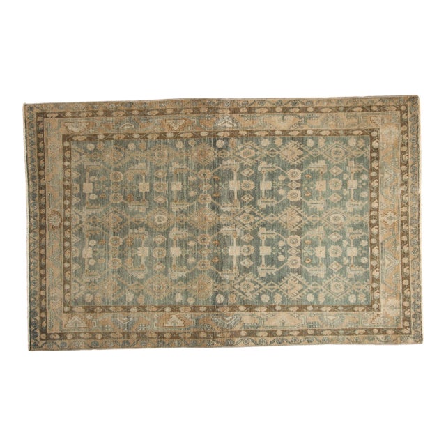1930s Vintage Persian Hamadan Herati Wool Rug For Sale