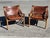 Brown Vintage Scirocco Safari Chairs by Arne Norell, 1960s, Set of 2 For Sale - Image 8 of 12