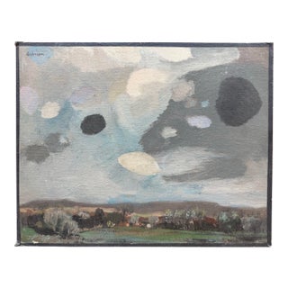 Mid Century Oil Painting on Board by Charles F. Holman For Sale