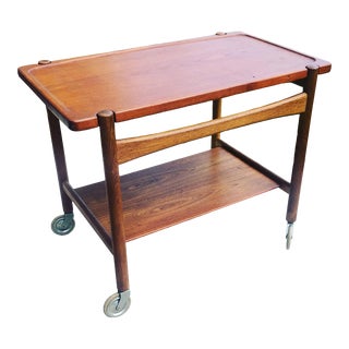 Danish Teak Drink Trolley Hans Wegner for Andreas Tuck For Sale