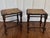 Late 19th or Early 20th Century English Mahogany Petite Footstools With Tapestry Fabric, a Pair For Sale - Image 10 of 12