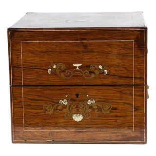 Antique Early 19th Century Charles X Cave à Liqueur Box in Wood, France, Set of 14 For Sale