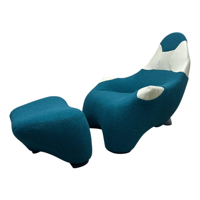 Set of Hal Lounge Chair and Ottoman by Marc Sadler for Cassina, 1990s For Sale