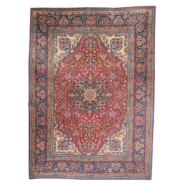 Antique Fine Tabriz Rug For Sale