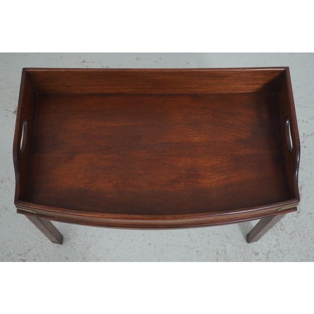 Campaign English Campaign Style Mahogany Coffee Table For Sale - Image 3 of 13